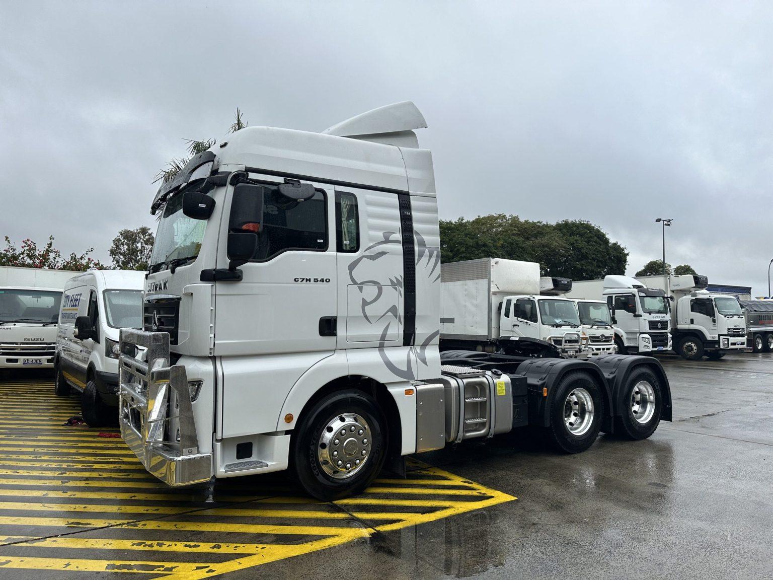 The Sitrak Trucks Newcastle team and premises